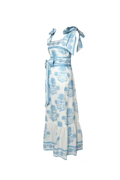 Seaside Sundress in Baby Blue Marigold
