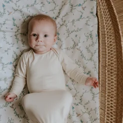 Secret Garden Crib Sheet in Ivory