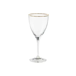 Sensa Collection Wine Glasses 9 oz. with Golden Rim, Set of 6
