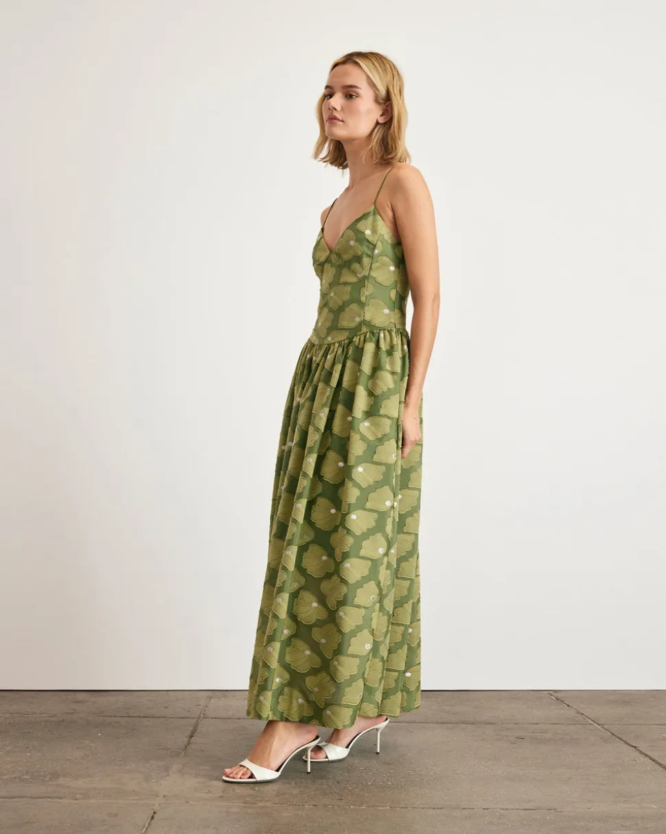 Serena Dress in Avocado
