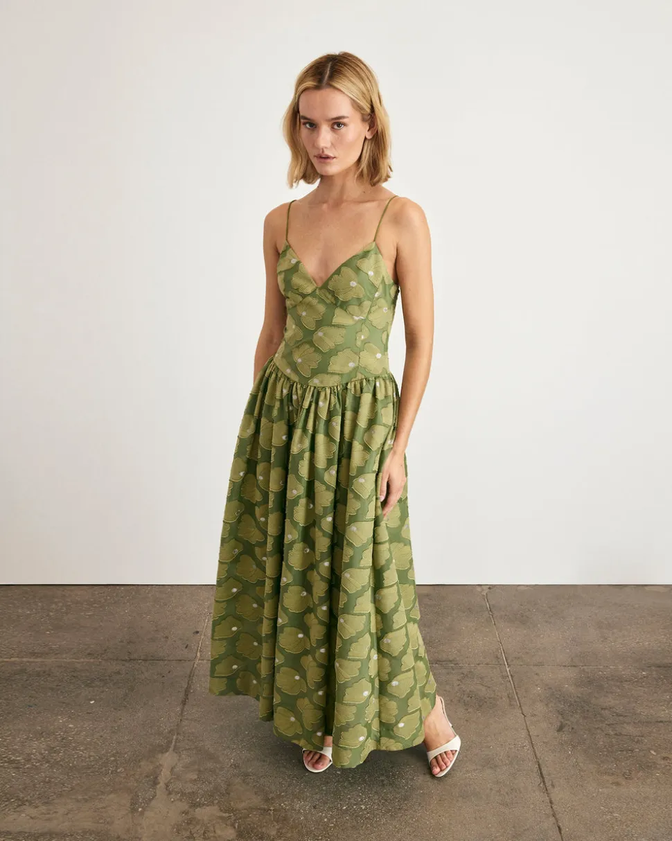 Serena Dress in Avocado