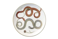 Serpentine Dinner Plate in Red Serpentines