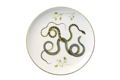 Serpentine Dinner Plate in Serpentines with Leaves