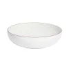 Serving Bowl in Red Rim
