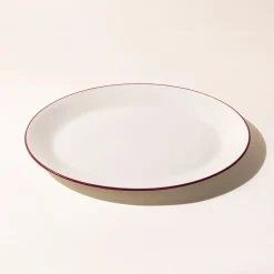 Serving Platter in Red Rim