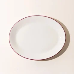 Serving Platter in Red Rim