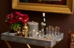 Shagreen Ice Bucket, Chocolate