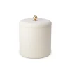Shagreen Ice Bucket in Cream