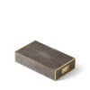 Shagreen Oversized Match Box, Chocolate