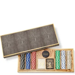 Shagreen Poker Set