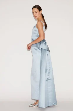 Shannon Gown Pale Blue Duchesse Satin
