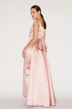Shannon Gown Pale Pink Duchesse Satin