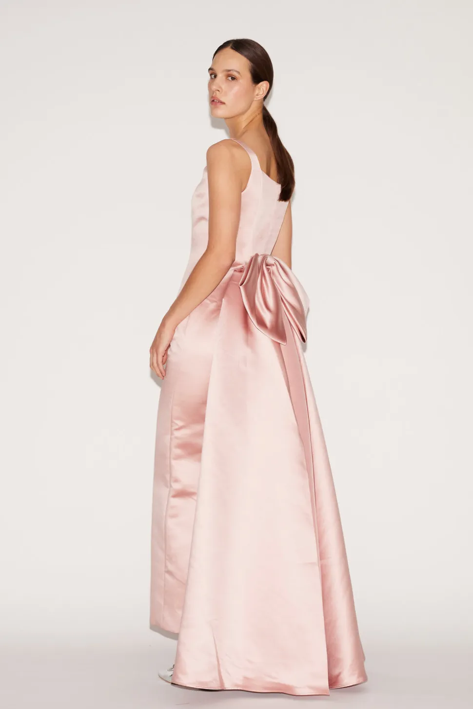 Shannon Gown Pale Pink Duchesse Satin