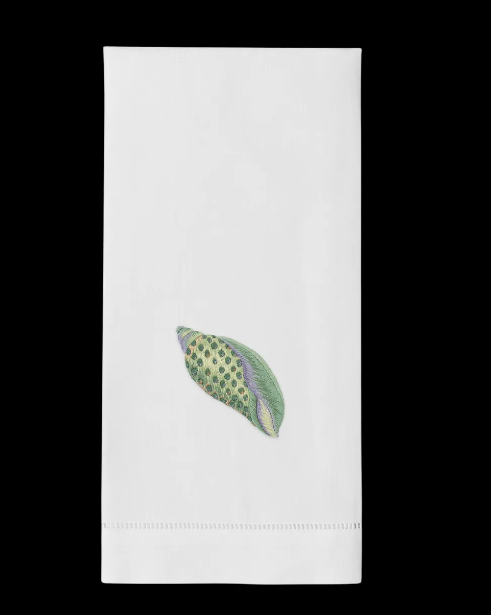Shell Cone Teal Towel