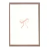 Shell Pink Bow Ribbon Cards, Set of 5