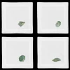 Shells Teal Cocktail Napkins, Mixed Set of 4