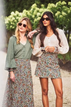 Shiva Aline Skirt in Blue Iris