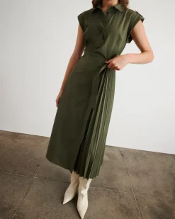 Shivonley Dress in Army