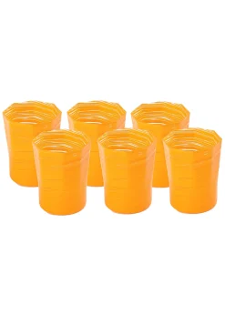 Short Hand Blown Tumbler in Corn, Set of 6