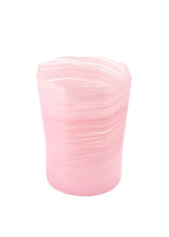 Short Hand Blown Tumbler in Pink, Set of 6