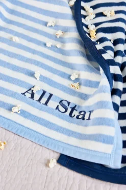 Sideline Stripe Bluebell Midi Blanket