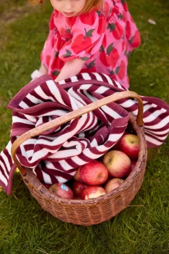 Sideline Stripe Maroon Midi Blanket