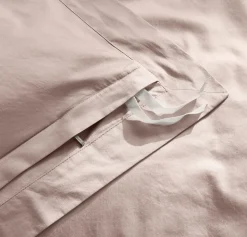Signature Hemmed Duvet Set in Dusty Rose