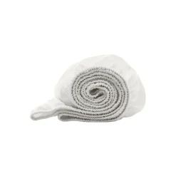 Signature Hemmed Fitted Crib Sheet in White