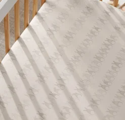 Signature Hemmed Fitted Crib Sheet in Cottontail