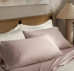 Signature Hemmed Sheet Set in Dusty Rose