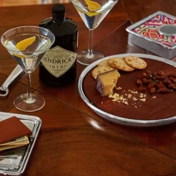 Signature Round Cheese Board with Dark Wood Insert