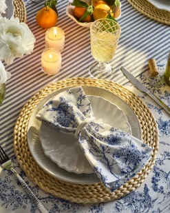 Signature Twill Napkin in Timeless Toile