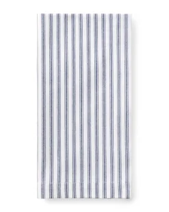 Signature Twill Napkin Set in Navy French Ticking & Timeless Toile