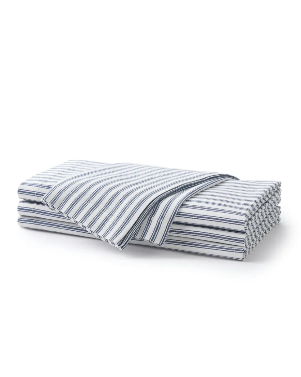 Signature Twill Napkins in Navy Gingham, Set of 4