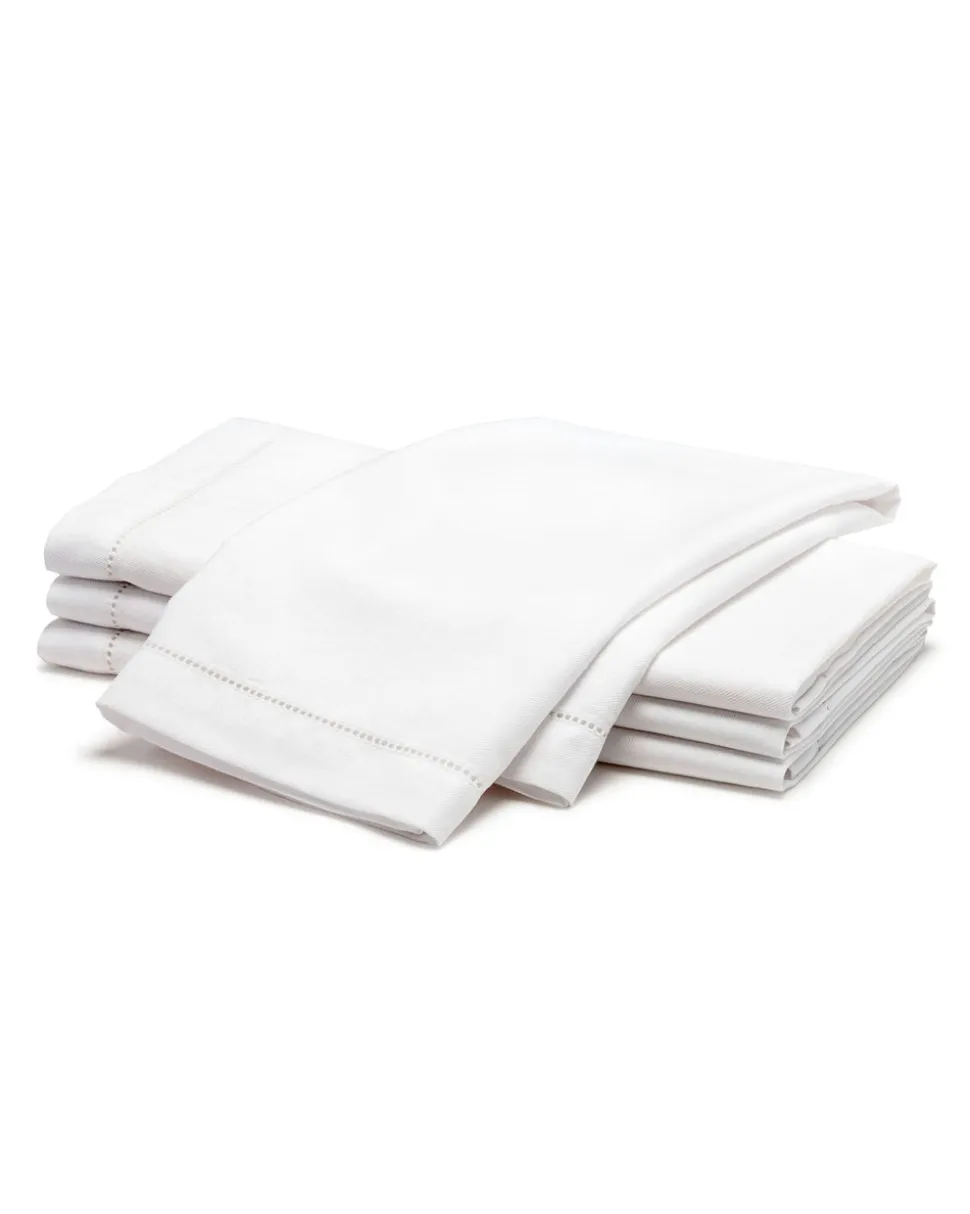 Signature Twill Napkins in Navy Gingham, Set of 4