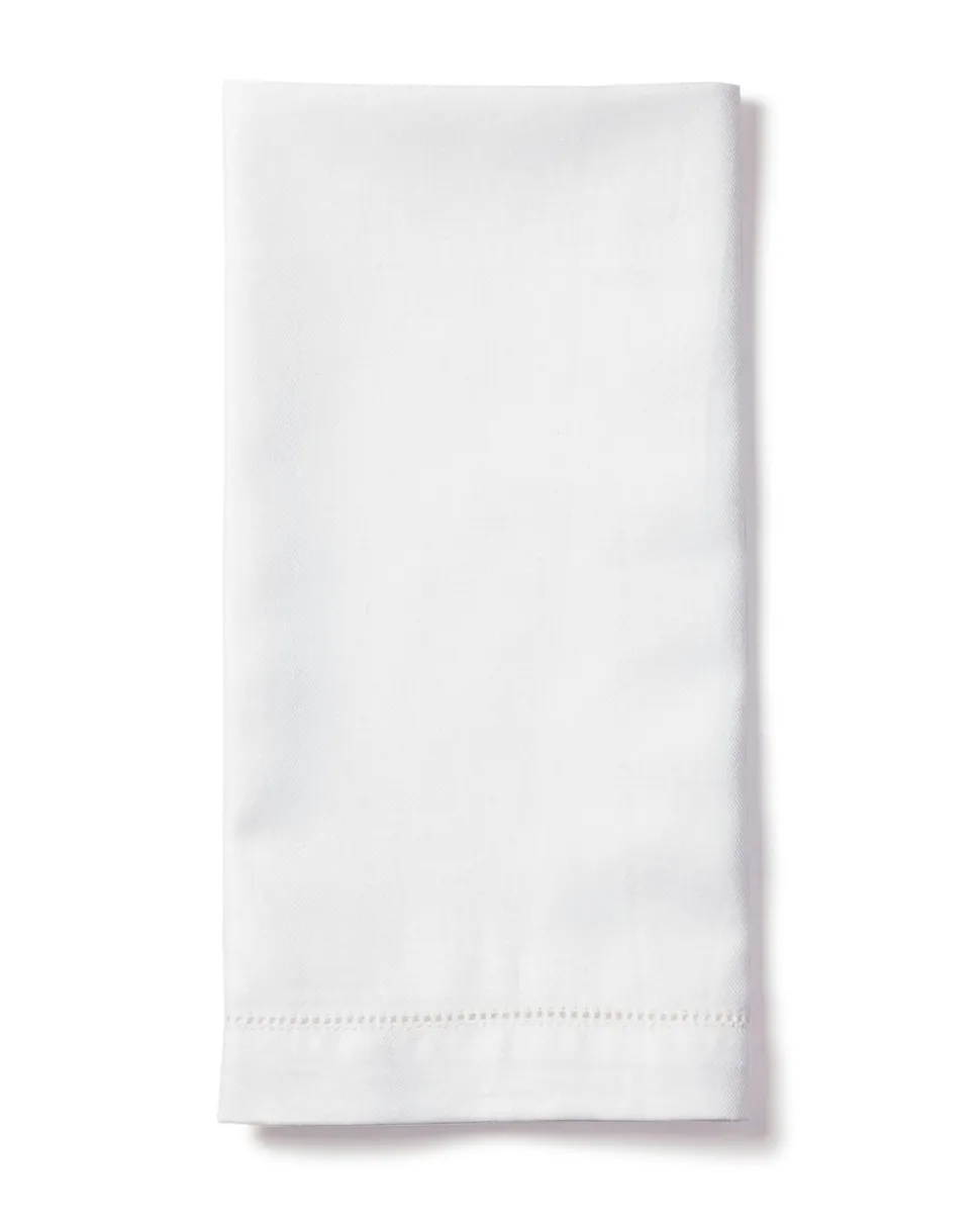 Signature Twill Napkins in Navy Gingham, Set of 4