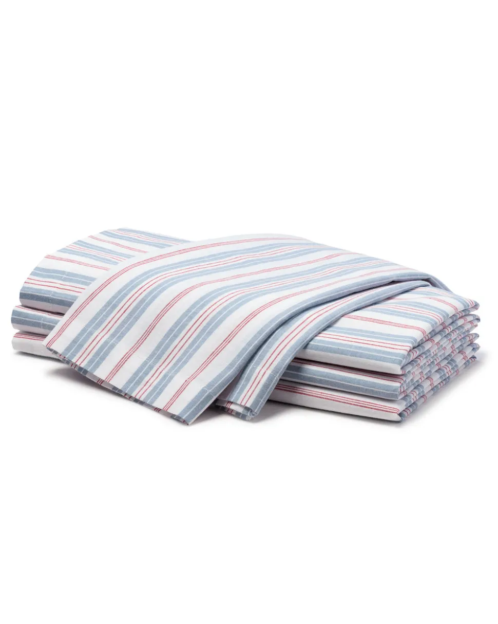 Signature Twill Napkins in Navy Gingham, Set of 4
