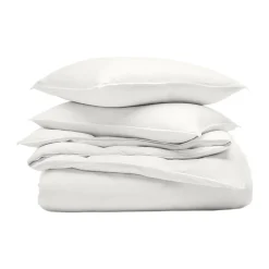 Signature Vintage Washed Duvet Set in Vintage White