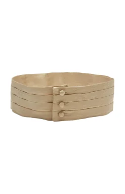 Silk Pageboy Cummerbund in Beige
