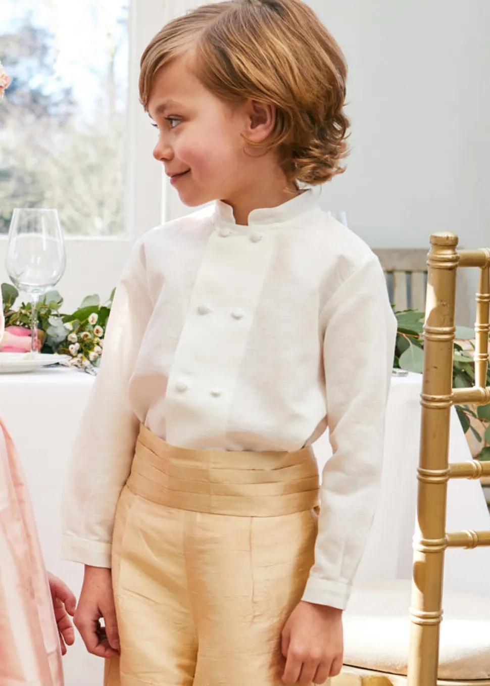 Silk Pageboy Knickerbockers in Beige