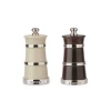 Silver Ivorine Salt & Rosewood Pepper Mill Set