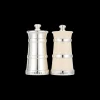 Silver Ivorine Salt & Silver Pepper Mill Set