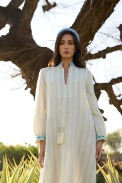 Silver Palm Caftan