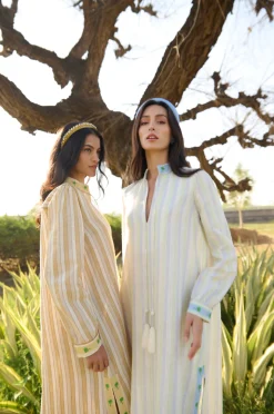 Silver Palm Caftan
