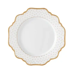 Simply Anna Antique Polka Salad in White/Gold