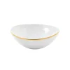 Simply Elegant Cereal Bowl in White/Gold