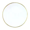 Simply Elegant Dinner Plate in White/Gold