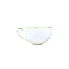 Simply Elegant Tea Cup in White/Gold