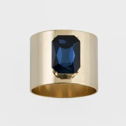 Single Gem Napkin Rings, Set of Two