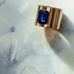 Single Gem Napkin Rings, Set of Two